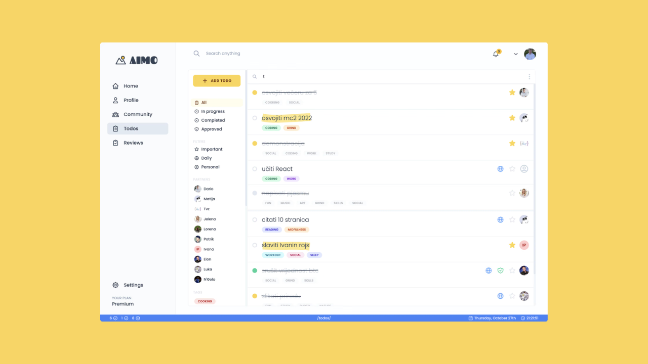 Screenshot of Aimo